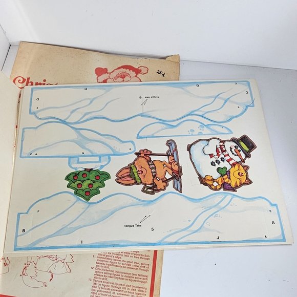 Vintage Current Inc Christmas Centerpiece Skating Santa Holiday Decor 1979 - Picture 10 of 12